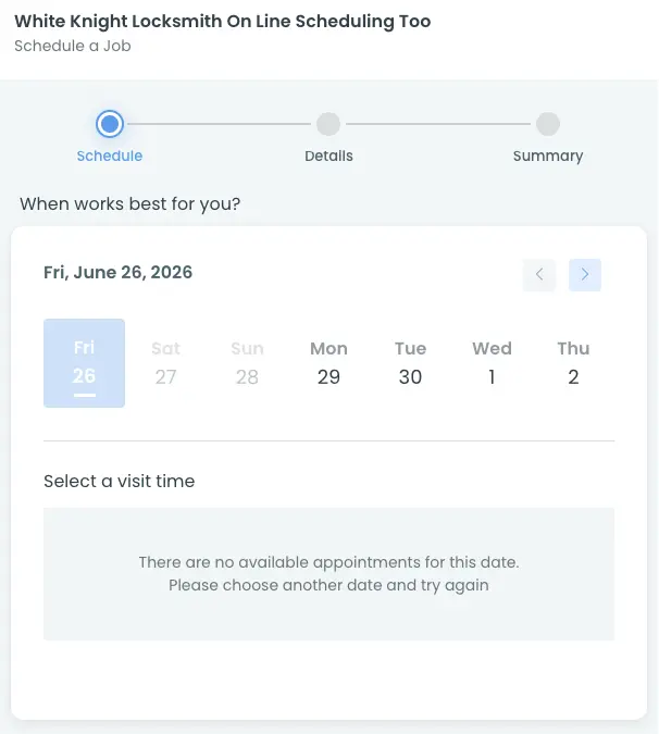 Schedule Calendar Placeholder